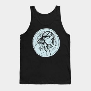 Girl doodling Tank Top